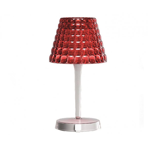 Настольный беспроводной светильник Tiffany красный