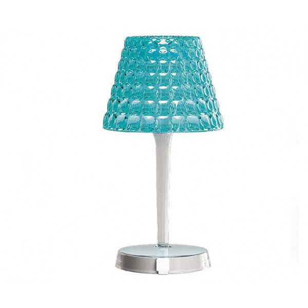Настольный беспроводной светильник Tiffany голубой