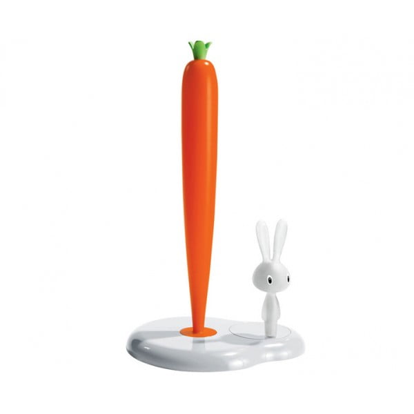 Держатель бумажных полотенец Bunny&Carrot 20 см белый