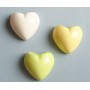 Набор мини-кашпо Heart желтый/белый/зеленый