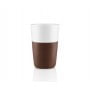Набор чашек Latte 360 мл коричневый/белый