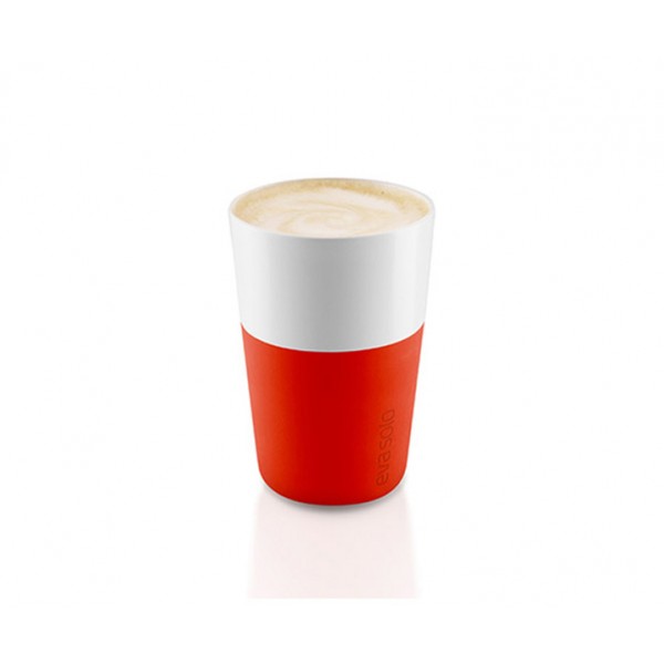 Набор чашек Latte 360 мл оранжевый/белый