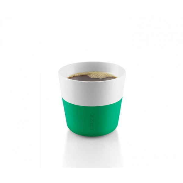 Кофейные чашки Lungo 2 шт 230 мл ярко-зеленые