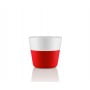 Кофейные чашки Lungo 2 шт 230 мл красные