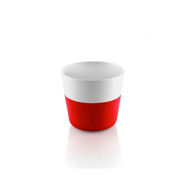 Кофейные чашки Lungo 2 шт 230 мл красные