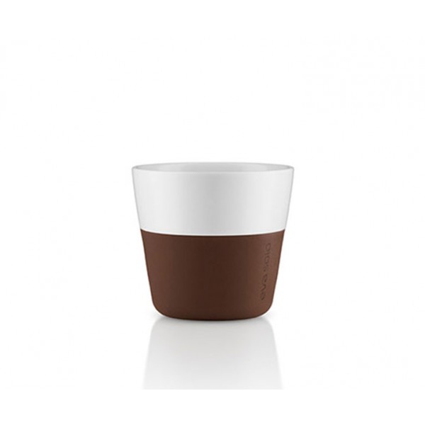 Кофейные чашки Lungo 2 шт 230 мл коричневые