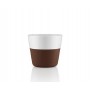 Кофейные чашки Lungo 2 шт 230 мл коричневые