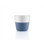 Кофейные чашки Lungo 2 шт 230 мл лунно-голубые