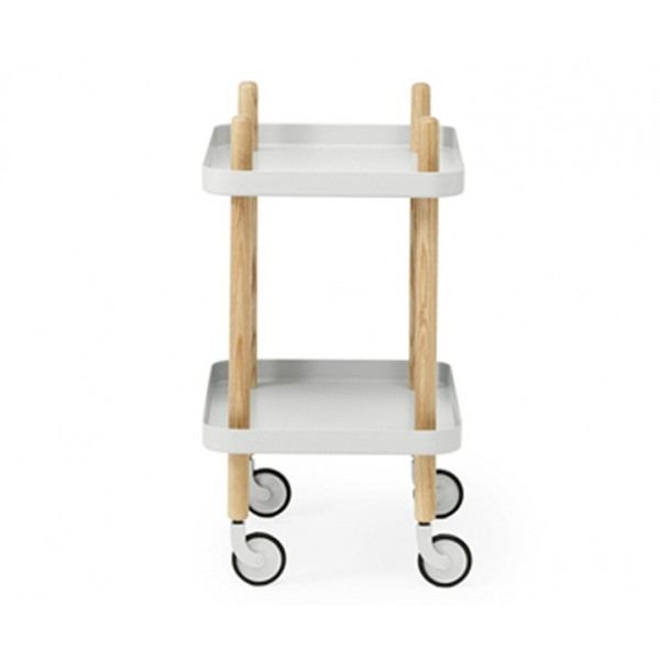 Стол сервировочный на колесиках Normann Copenhagen Block светло-серый