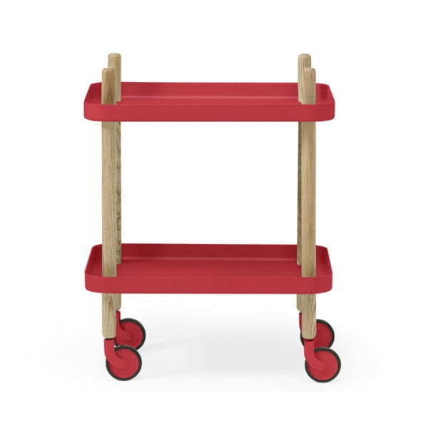 Стол сервировочный на колесиках Normann Copenhagen Block красный