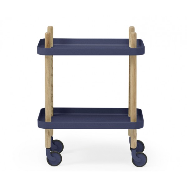 Стол сервировочный на колесиках Normann Copenhagen Block темно-синий
