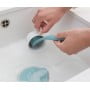 Щетка для мытья посуды с держателем на присоске мятный