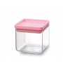 Прямоугольный контейнер 0,7 л розовый