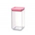 Прямоугольный контейнер 1,6 л розовый