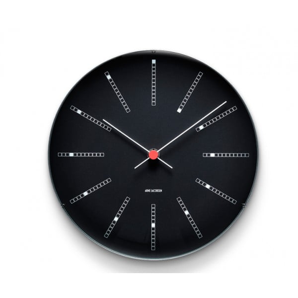 Настенные часы AJ Bankers 29 см, черные