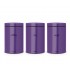 Набор контейнеров для кофе, чая и сахара 1,4 л фиолетовый