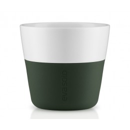 Чашки для лунго 2 шт тёмно-зелёные