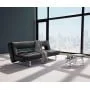 Диван Puzzle Luxe с хромированными ножками серый