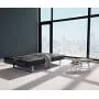 Диван Puzzle Luxe с хромированными ножками серый