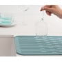 Силиконовый коврик для сушки посуды 43,8х32,5 см, мятный