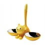 Миска для кошки Tigrito двойная желтая