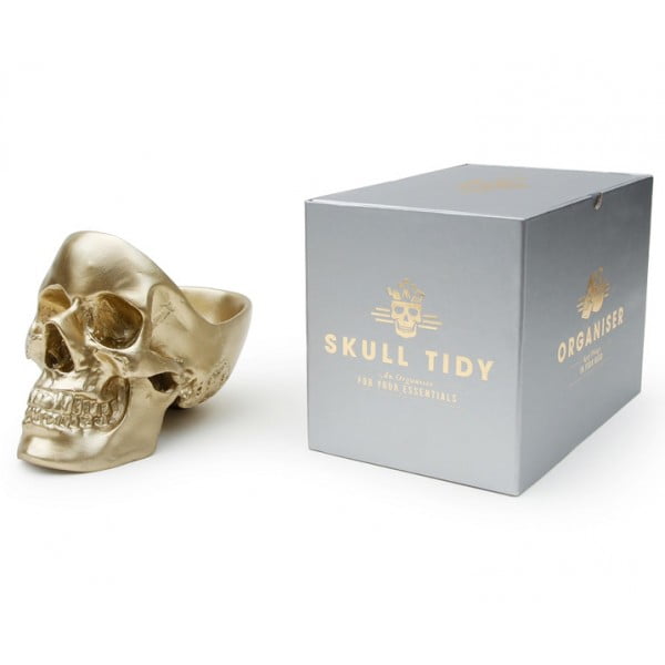 Органайзер для мелочей череп Suck UK Skull золотой