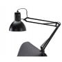 Диван Neat 120 с лампой подзарядочным столиком черными металлическими ножками и рамой темно-серый