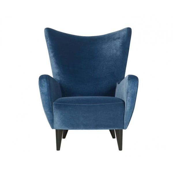 Кресло Sits ELSA синее бархат