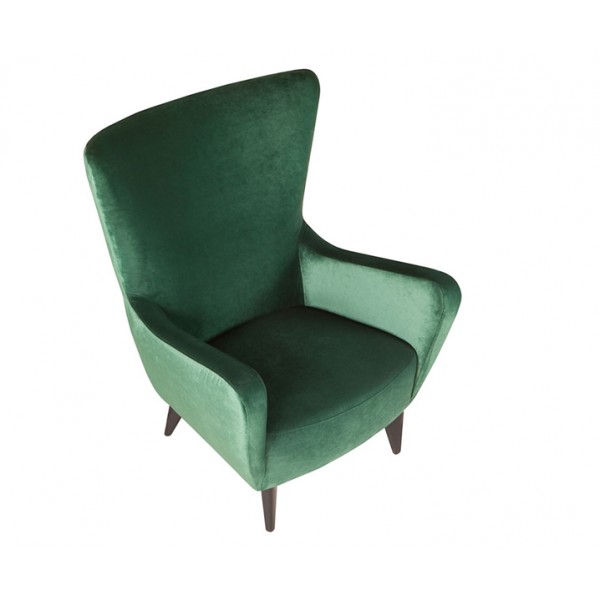 Кресло Sits ELSA зеленое бархат