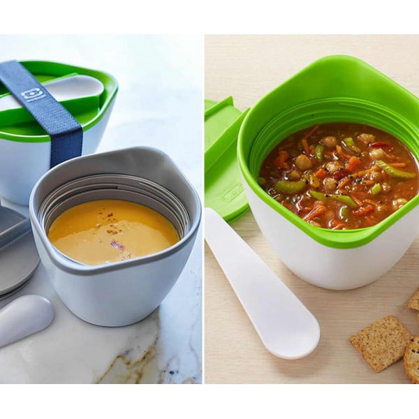 Супница Monbento Lib зеленая/белая