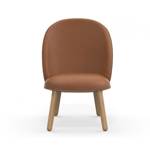 Кожаный стул Normann Copenhagen Ace Lounge коричневый