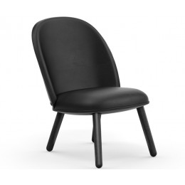 Кожаный стул Normann Copenhagen Ace Lounge черный