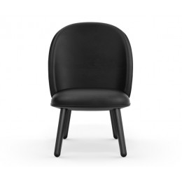 Кожаный стул Normann Copenhagen Ace Lounge черный