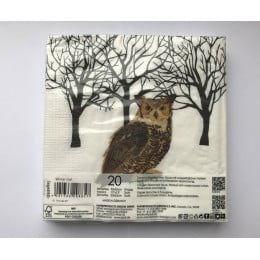 Новогодние бумажные салфетки Winter Owl, 20 шт