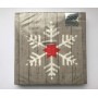 Новогодние бумажные салфетки Snowflake on Wood, 20 шт