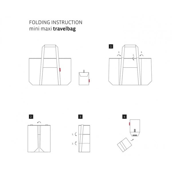 Сумка складная Mini Maxi travelbag Stars