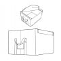 Коробка для хранения Storagebox S Mocha Dots