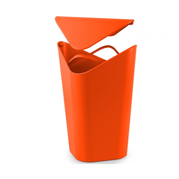 Корзина для мусора угловая Corner оранжевая