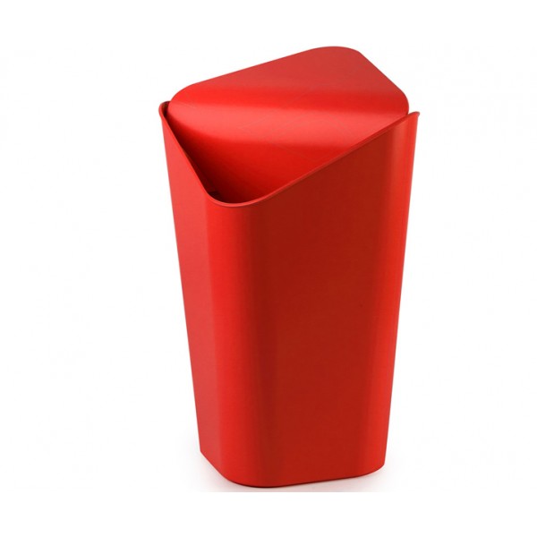 Корзина для мусора угловая Corner красная