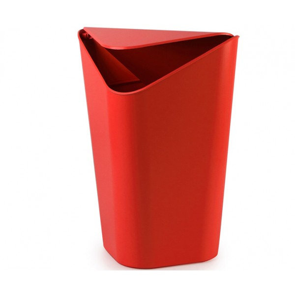 Корзина для мусора угловая Corner красная