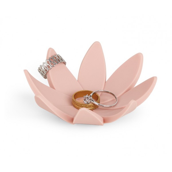 Подставка для колец Lotus розовая