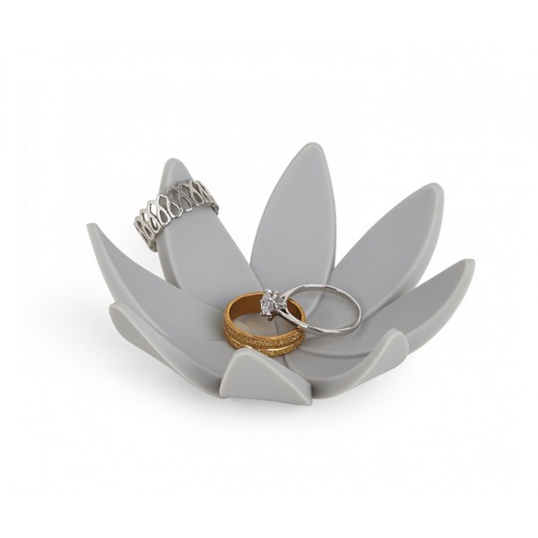 Подставка для колец Lotus светло-серая