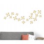 Декор для стен Wallflower цветы латунь