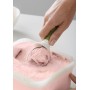 Порционная ложка для мороженого Dimple розовая