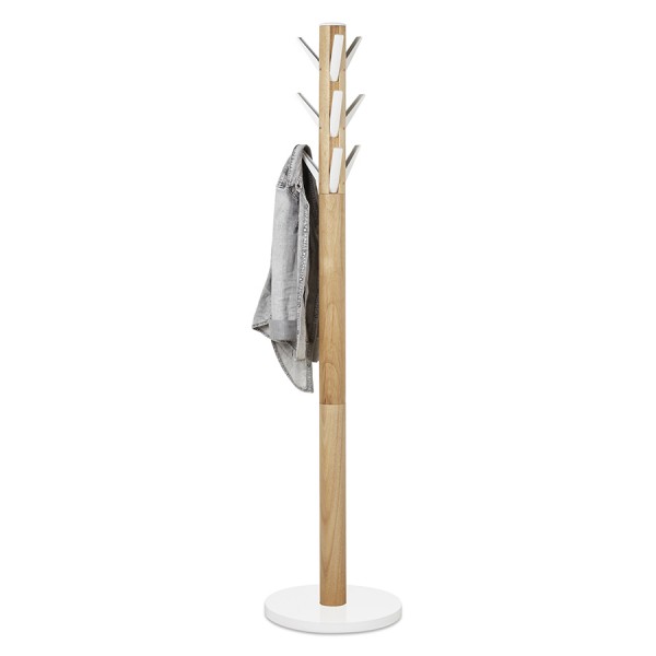 Напольная вешалка Umbra Flapper, 169 см, белая-дерево