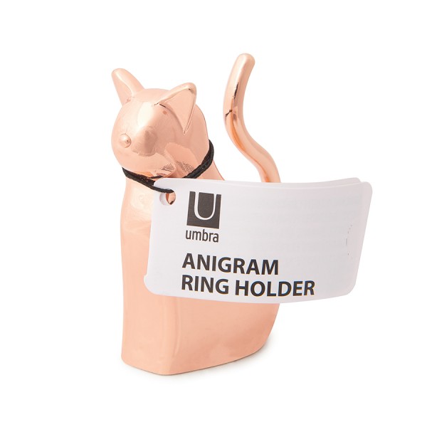 Держатель для колец Anigram Кот медь