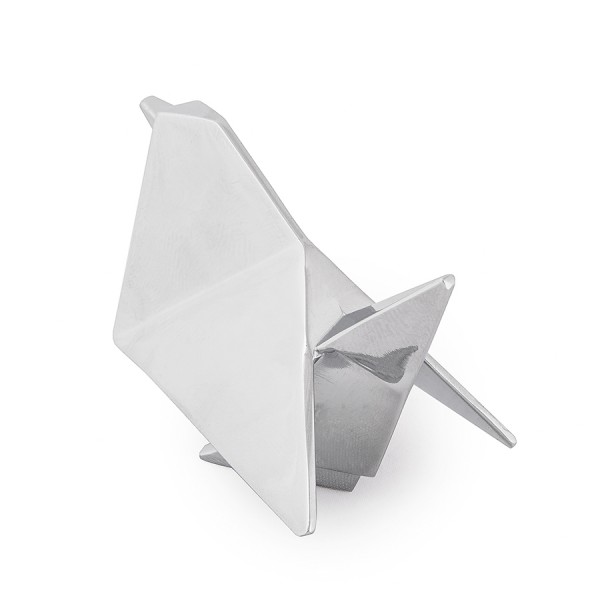 Держатель для колец Origami птица хром