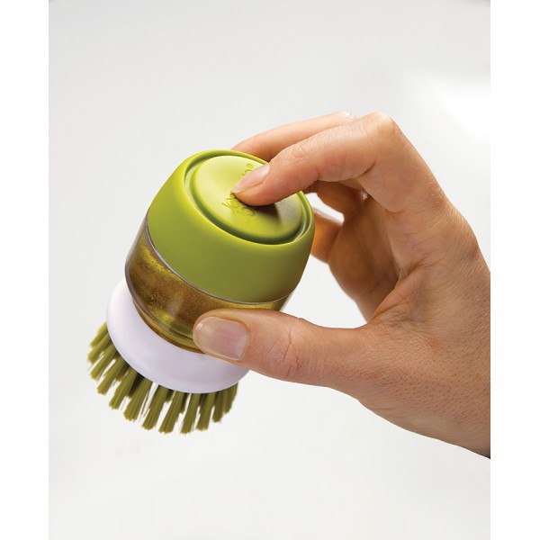 Дозатор моющего средства со сменной щеткой Palm Scrub, зеленая