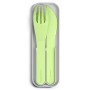 Набор из 3 столовых приборов в футляре Monbento Pocket Color apple