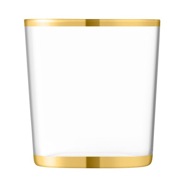 Набор из 8 стаканов с золотым декором Deco 390 мл